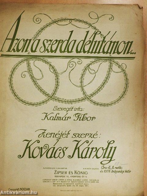 Azon a szerda délutánon...