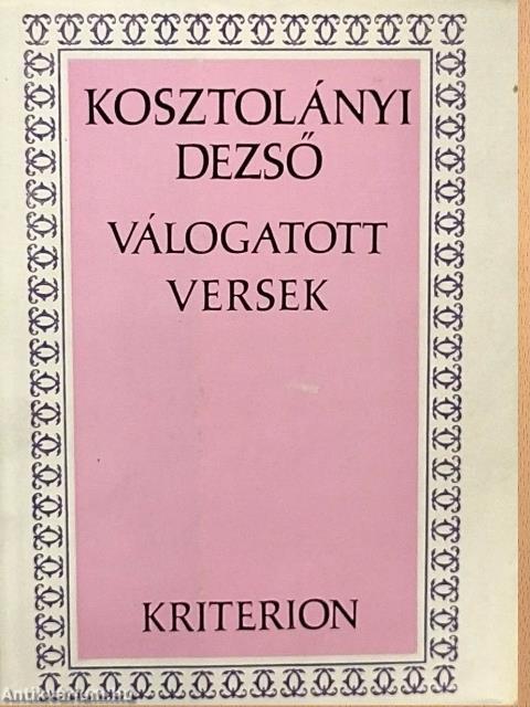 Válogatott versek