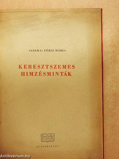 Keresztszemes hímzésminták