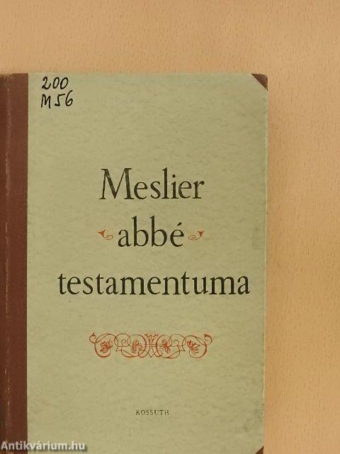 Meslier abbé testamentuma