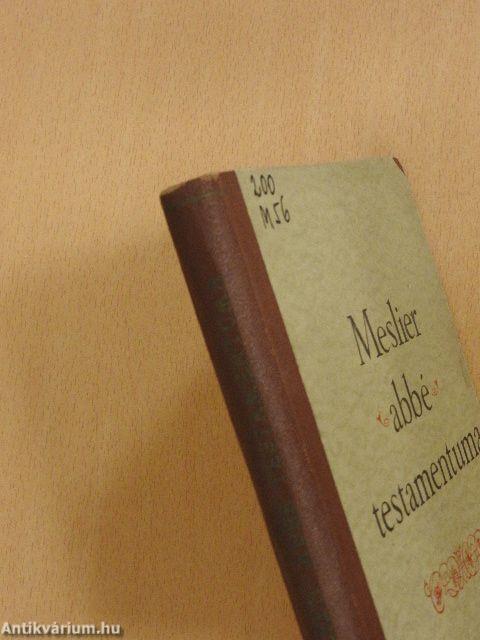 Meslier abbé testamentuma