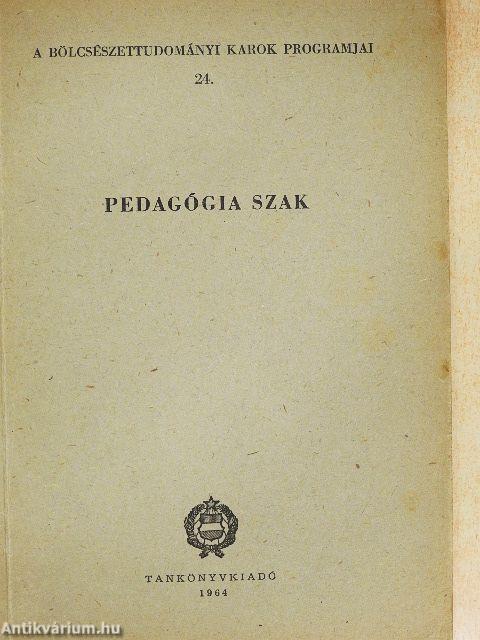 Pedagógia szak