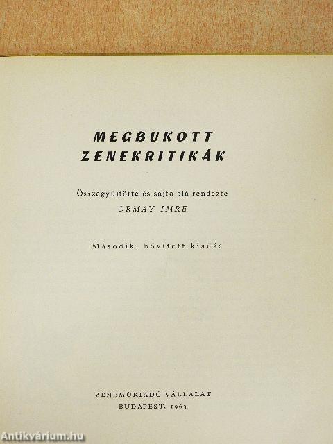 Megbukott zenekritikák