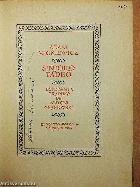 Sinjoro Tadeo