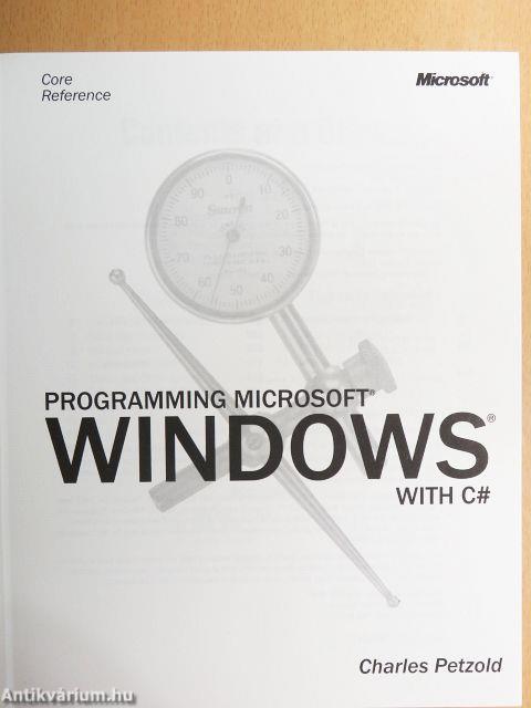 Programming Microsoft Windows with C# - CD-vel