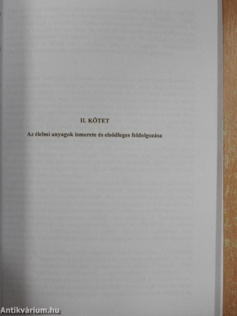 Konyhatechnológia I-II.