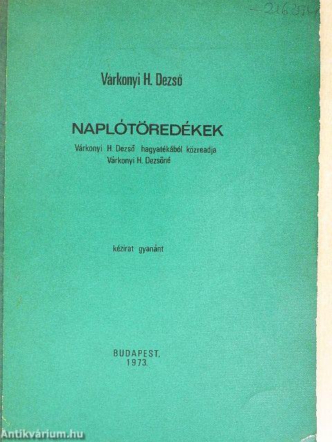 Naplótöredékek