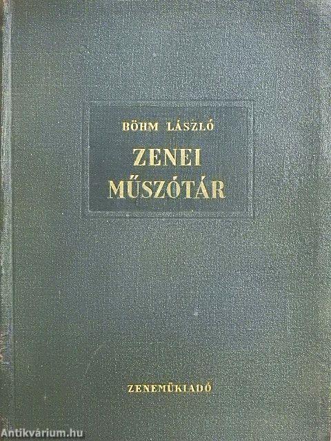 Zenei műszótár