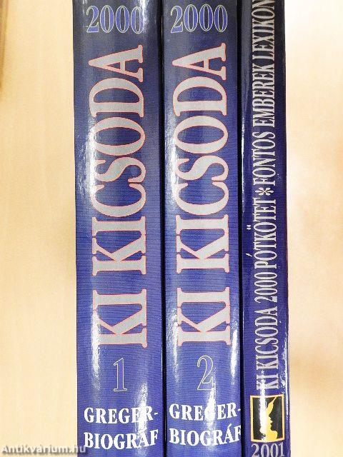 Ki kicsoda 2000 1-2./Pótkötet