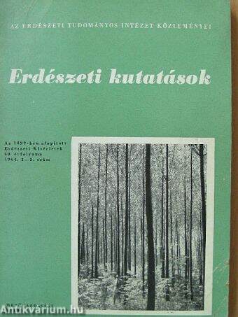 Erdészeti kutatások 1964/1-3.