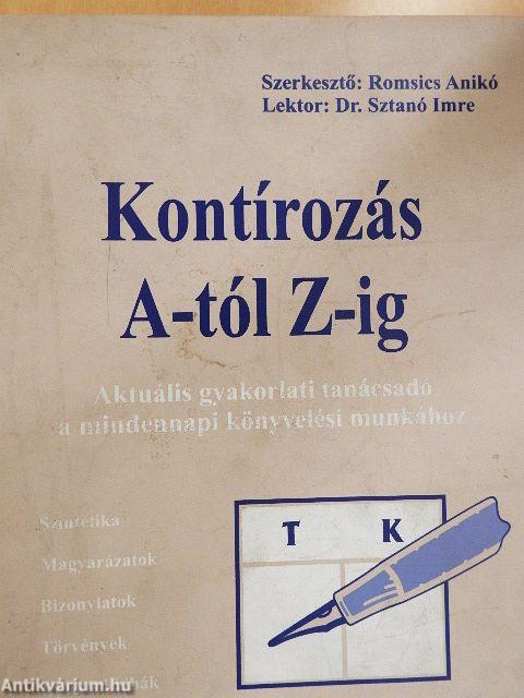 Kontírozás A-tól Z-ig 