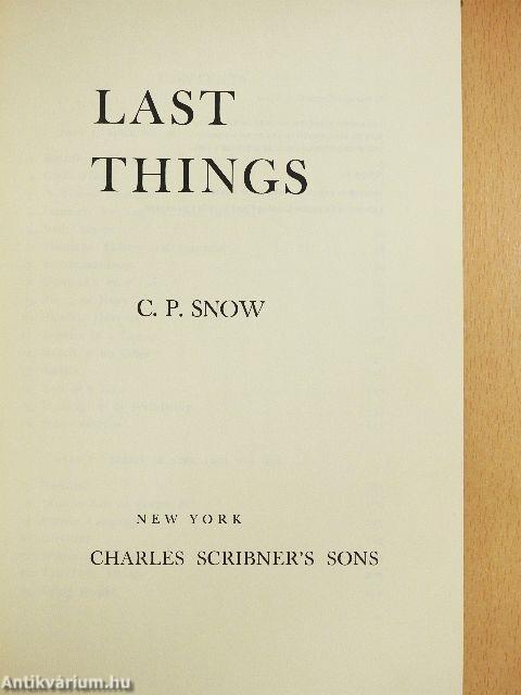 Last Things