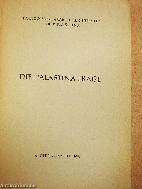 Die Palästina-Frage