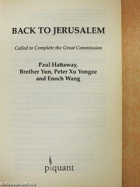 Back to Jerusalem