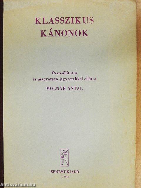 Klasszikus kánonok