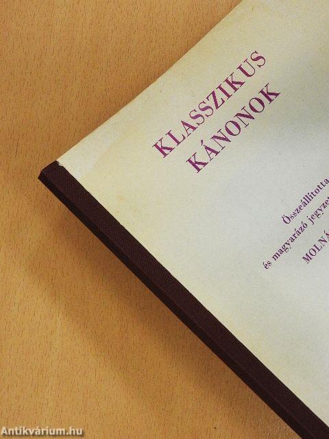 Klasszikus kánonok