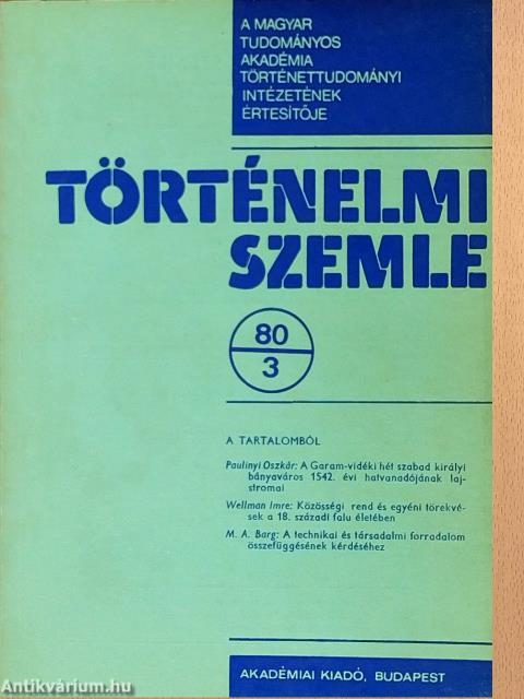 Történelmi Szemle 1980/3.
