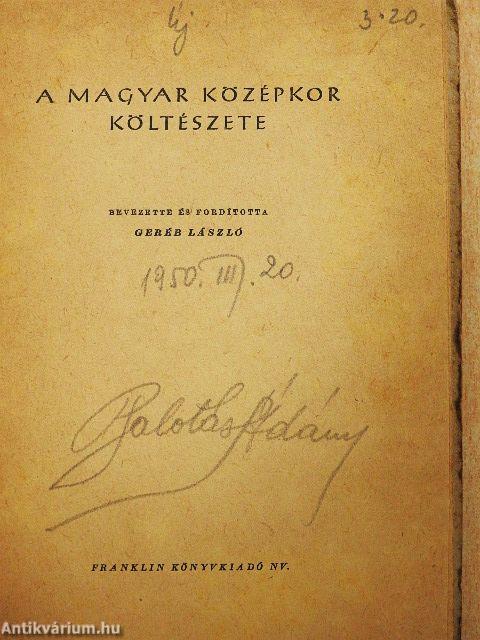A magyar középkor költészete