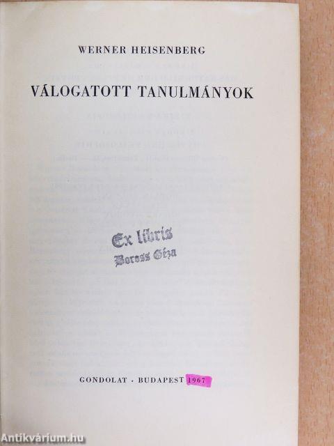 Válogatott tanulmányok