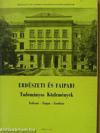 Erdészeti és Faipari Tudományos Közlemények 1980/1.