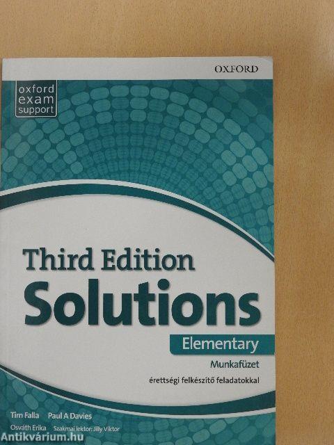 Solutions - Elementary - Munkafüzet
