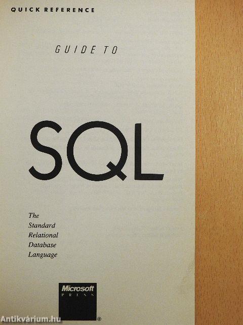 Guide to SQL