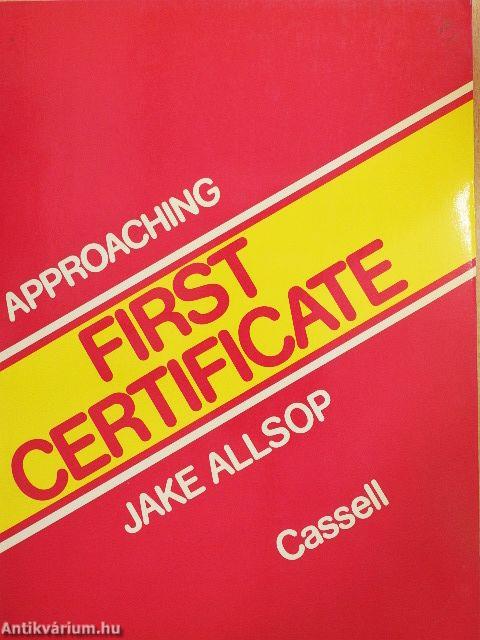 Approaching First Certificate