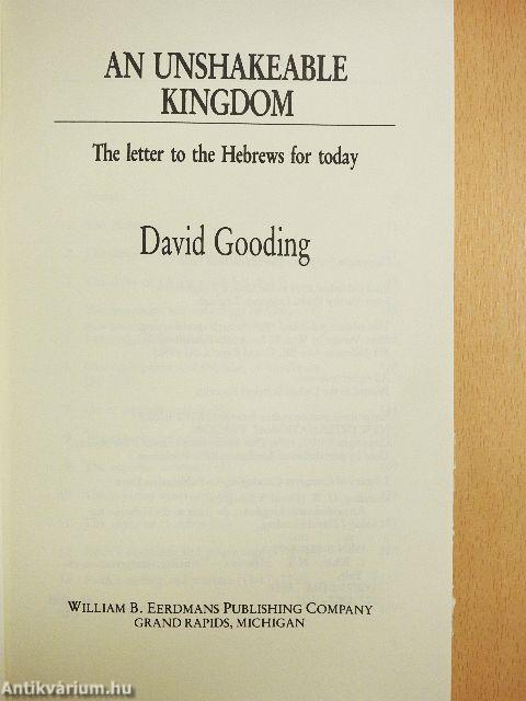 An Unshakeable Kingdom