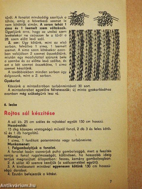Kötőtanfolyam