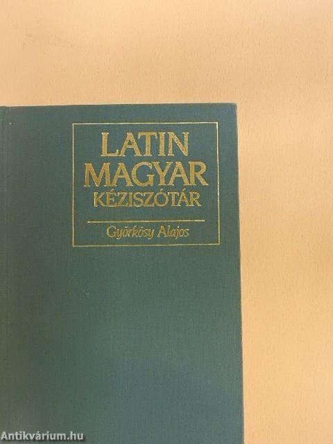 Latin-magyar kéziszótár