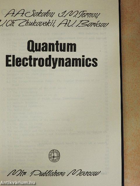 Quantum Electrodynamics