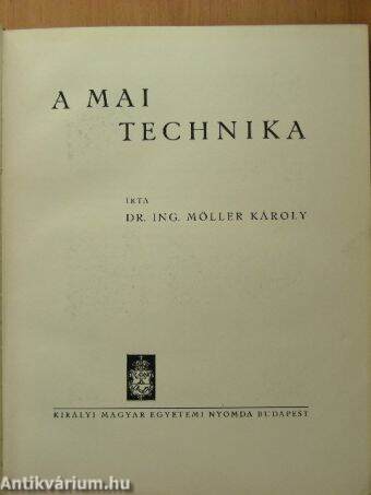 A mai technika