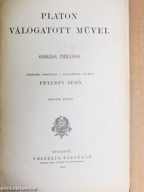 Platon válogatott művei I.