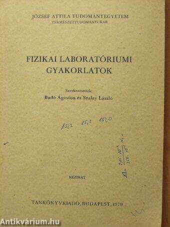 Fizikai laboratóriumi gyakorlatok