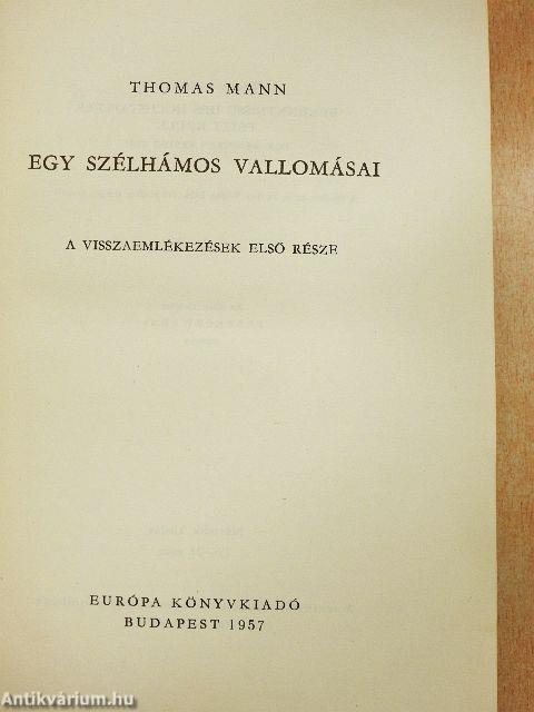 Egy szélhámos vallomásai