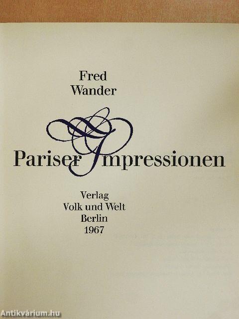 Pariser Impressionen