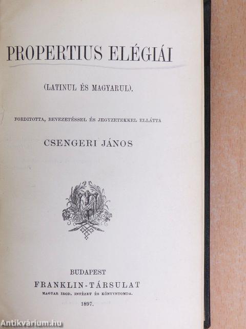 Propertius elégiái