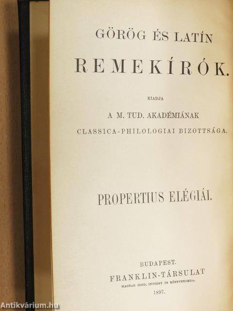 Propertius elégiái