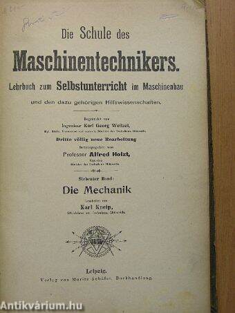 Die Schule des Maschinentechnikers 7.