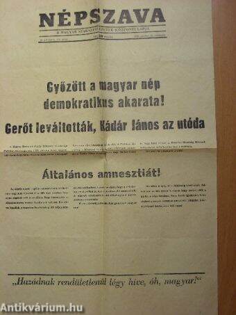 Népszava 1956. október 25.