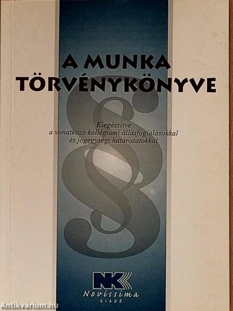 A munka törvénykönyve