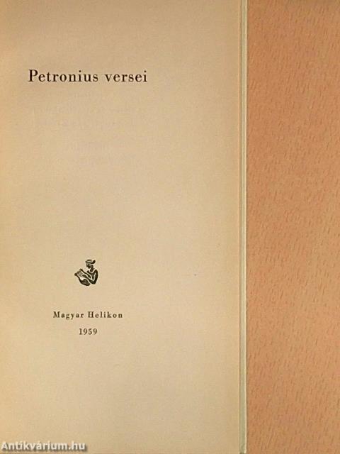 Petronius versei