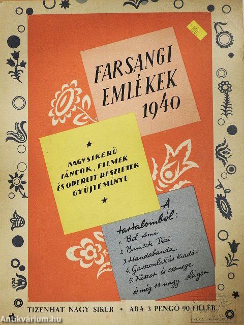 Farsangi emlékek 1940
