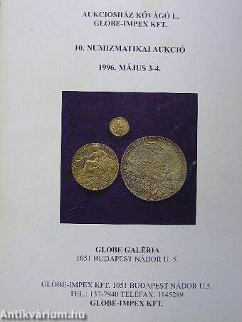 10. numizmatikai aukció
