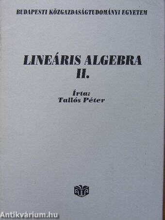 Lineáris algebra II.
