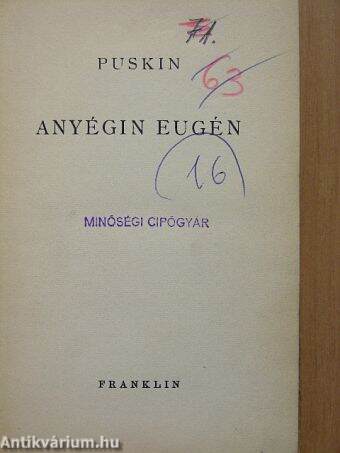 Anyégin Eugén