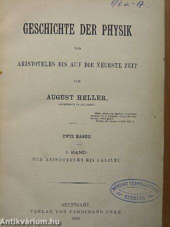 Geschichte der physik I-II.