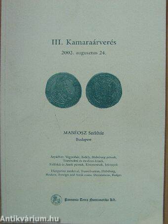 III. Kamaraárverés