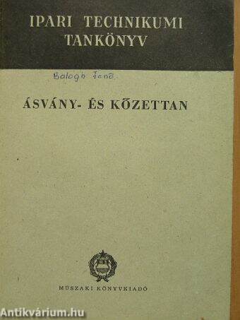 Ásvány- és kőzettan