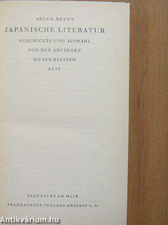 Japanische Literatur/Sachwörterbuch zur Japanischen Literatur